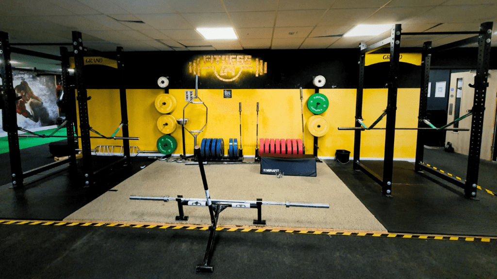 powerlifting eleiko weights and deadlift area